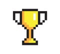 Glowing Pixel Cup, Pretty Awarad, Colorful Banner