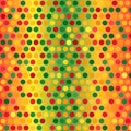 Glowing polka dot pattern. Seamless vector Royalty Free Stock Photo