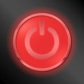 Glowing power button Royalty Free Stock Photo