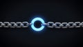 glowing protected chain use as a copyright protected line,