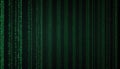 Glowing protected chain use as a copyright protected line, in matrix flowing data,