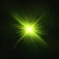 Glowing Realistic Green star - Stylized Object.