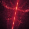 Glowing red curved lines over dark Abstract Background space universe. Illustration Royalty Free Stock Photo