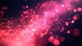 Glowing red plexus forming digital network connection abstract background concept Royalty Free Stock Photo