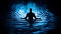 Glowing River of Light and Meditation