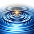 Glowing river with rotating water ripples