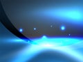 Glowing shiny wave background