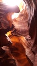 Eroded Slot Canyon Walls - Antelope Canyon , Northern Arizona Royalty Free Stock Photo