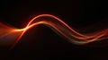 Glowing sound wave visualizing digital data stream technology Royalty Free Stock Photo