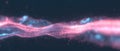 Glowing sparks creating an abstract background with space for your message Royalty Free Stock Photo
