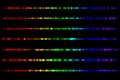 Glowing spectrum rays