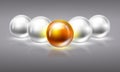 Glowing spheres Royalty Free Stock Photo