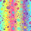 Glowing spiral background. Seamless vector gradient pattern Royalty Free Stock Photo