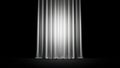 Glowing Stage Curtain Dramatic Spotlight Monochrome Composition Royalty Free Stock Photo