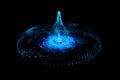 Glowing Stargate Event Horizon Portal. Time Travel Royalty Free Stock Photo