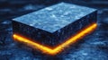 Glowing Stone Block Royalty Free Stock Photo