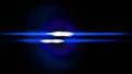 Glowing stripe. Blue flashe of light on a black background. Glowing abstract background with light effect. Royalty Free Stock Photo