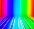 Glowing Stripes Rainbow Stage Background Royalty Free Stock Photo