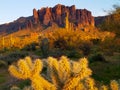 Glowing Superstition Mountain