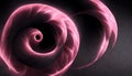 Glowing swirl floral design spiral fractal pink Royalty Free Stock Photo