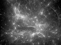 Glowing synapses in space black and white texture Royalty Free Stock Photo