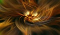 Gold twirl abstract background