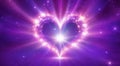 Glowing universal heart portal, infinite love, life, source, soul journey through Universe doorway Royalty Free Stock Photo