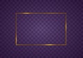 Gold frame light Royalty Free Stock Photo