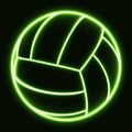 Glowing volleyball