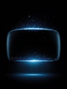 Virtual Reality Headset With Glowing Digital Interface Showcasing Advanced Technology in an Immersive Experience Royalty Free Stock Photo