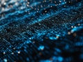 A glowing wave of binary code represents the flow of abstract digital data Royalty Free Stock Photo