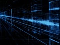 Glowing way - abstract digitally generated image Royalty Free Stock Photo