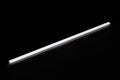 Glowing white led light bar on black background Royalty Free Stock Photo