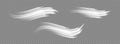 Glowing white speed lines. Motion High speed speed and blur. Dynamic lines. Light wave. Vector