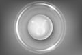 Glowing Zodiac Sign on a white button