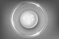 Glowing Zodiac Sign on a white button