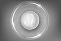 Glowing Zodiac Sign on a white button
