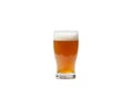 A glss of beer on a white background Royalty Free Stock Photo