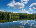 Glubelka  Lakes, Myadel District. Belarus Royalty Free Stock Photo