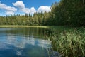 Glubelka  Lakes, Myadel District. Belarus Royalty Free Stock Photo