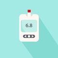 Vector illustration of a glucometer blood glucose sugar monitor Royalty Free Stock Photo