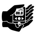 Glucometer icon, simple style Royalty Free Stock Photo