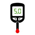 Glucometer illustration Royalty Free Stock Photo