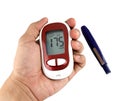 Glucometer showing a bad result