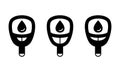 Glucometer silhouette icon