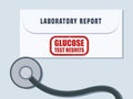 Glucose blood level lab test results
