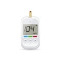 Glucose sugar test icon. Glucometer vector blood monitor. Diabetes sugar meter insulin control device Royalty Free Stock Photo