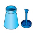 Glue bottle with brush vector