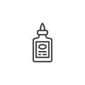 Glue bottle line icon Royalty Free Stock Photo