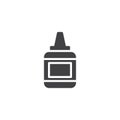 Glue bottle vector icon